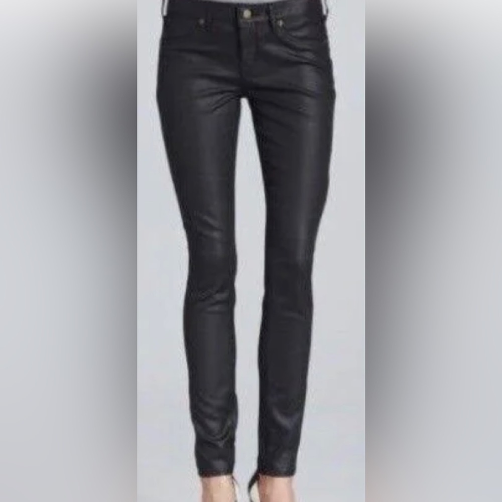 Rich and skinny size 26 coated black jean